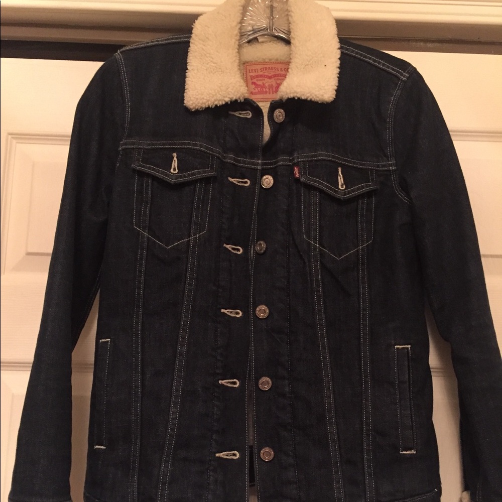Levi's Dark Wash Denim Lined Jacket